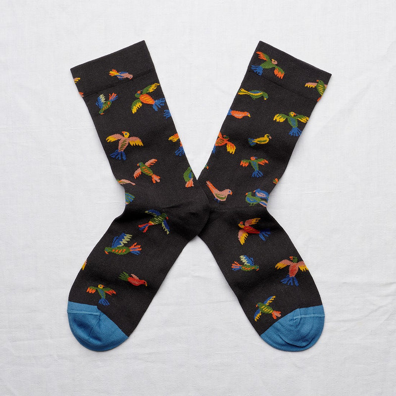 Sock Bird Faux Black