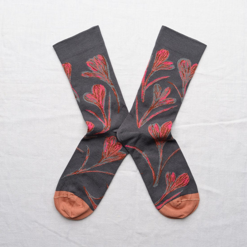 Socks Crocus Steel