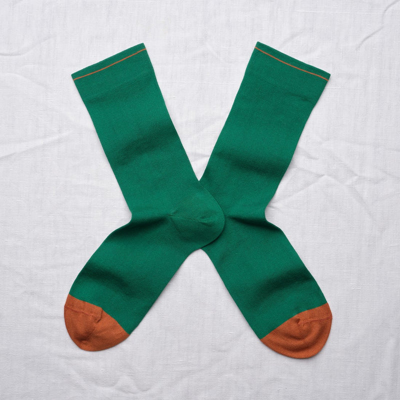 Plain Emerald Socks
