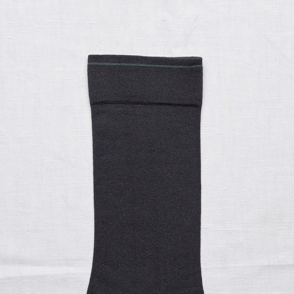 chaussettes - bonne maison -  uni faux noir - noir - femme - homme - mixte