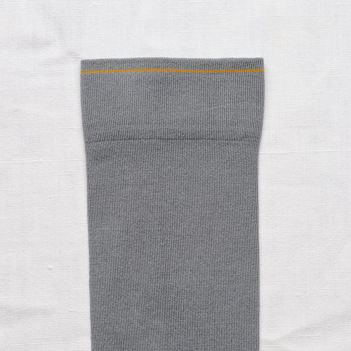 chaussettes - bonne maison -  Uni - Gris - femme - homme - mixte