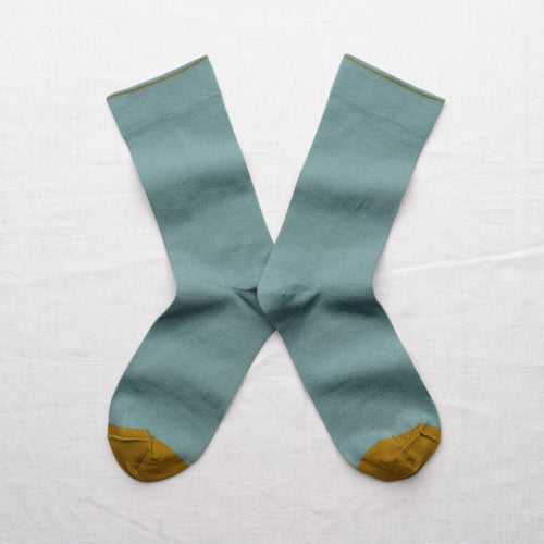 chaussettes - bonne maison -  Uni - Bleu - femme - homme - mixte