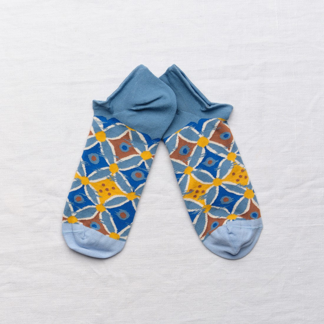 chaussettes - bonne maison -  Carrelage - Bleu - femme - homme - mixte