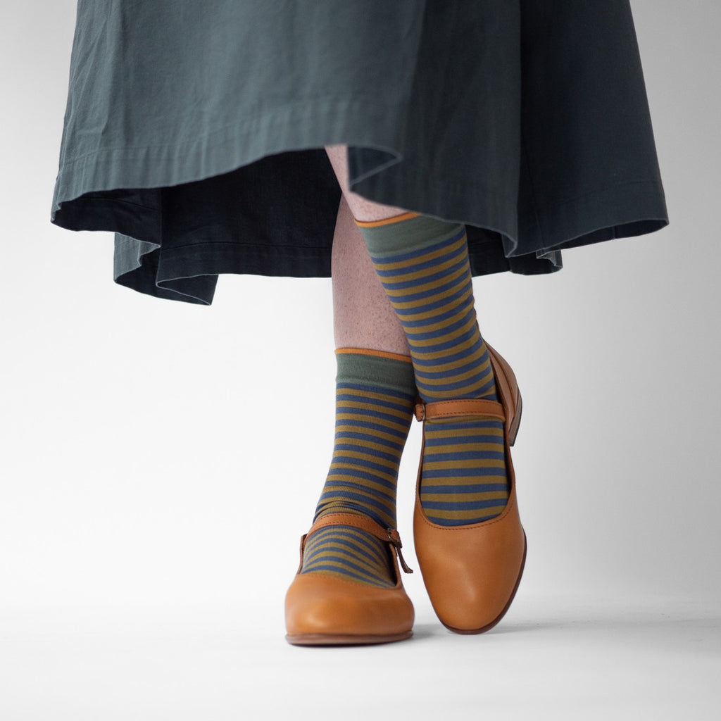 Chaussette Rayure Denim