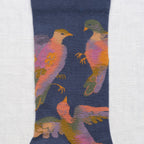 Chaussette Oiseaux Denim