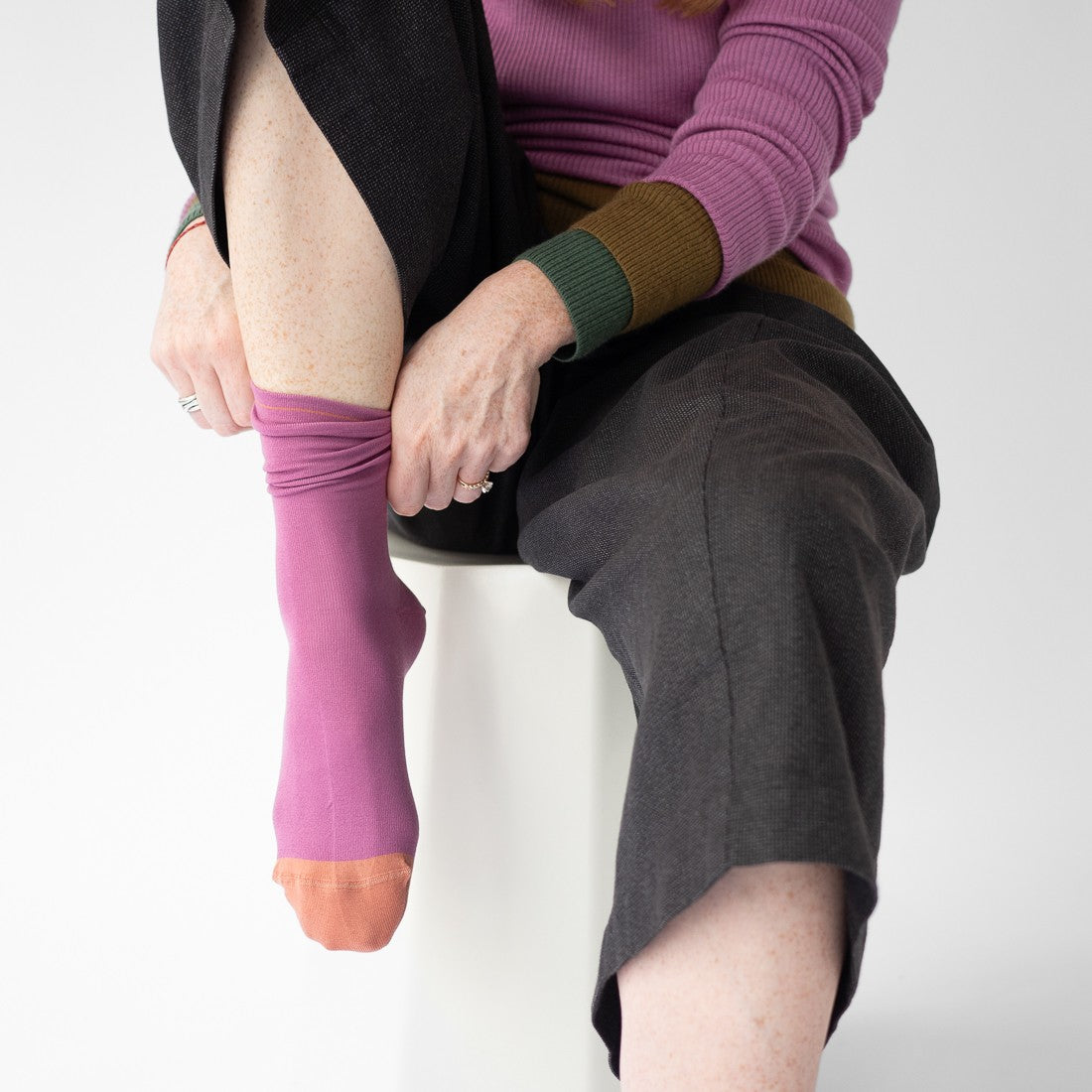 Chaussettes Orchidée