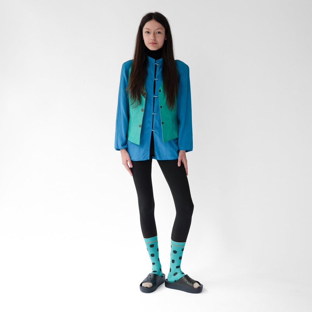 Chaussette Pois Viridien
