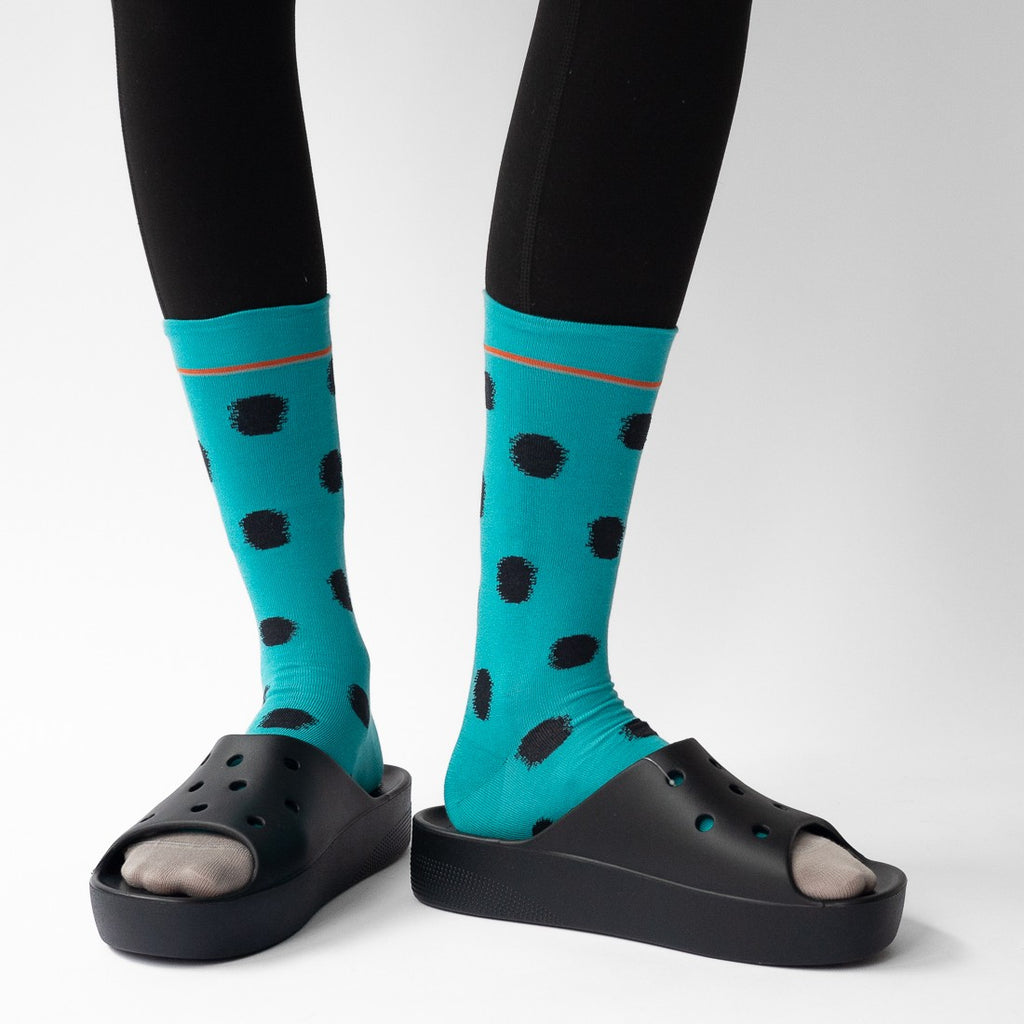 Chaussette Pois Viridien