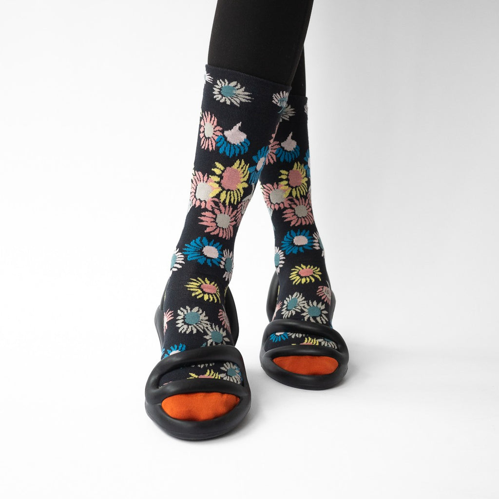 Chaussette Tournesol Ardoise