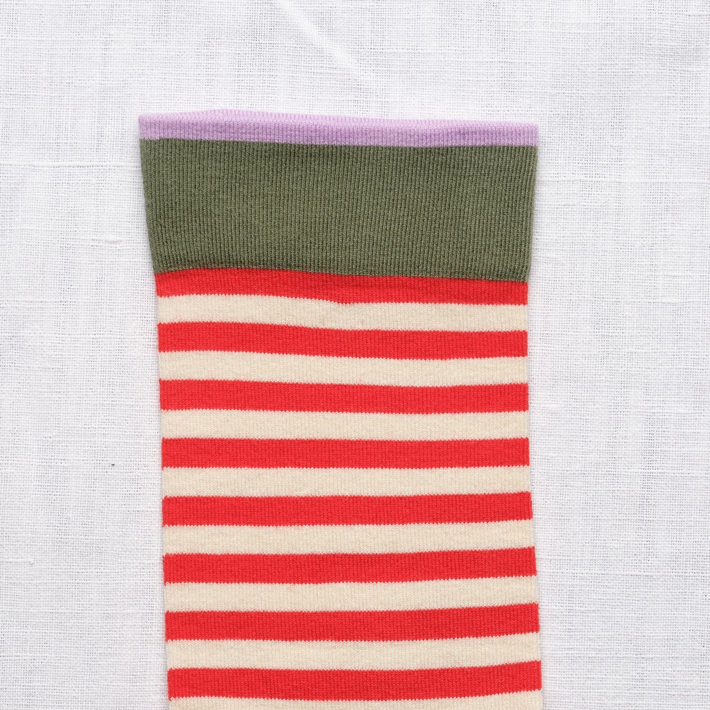 Chaussettes Rayures rouges