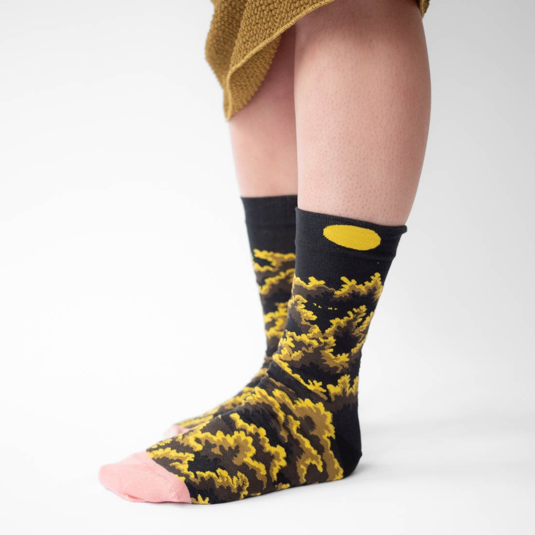 Panther Foliage Socks