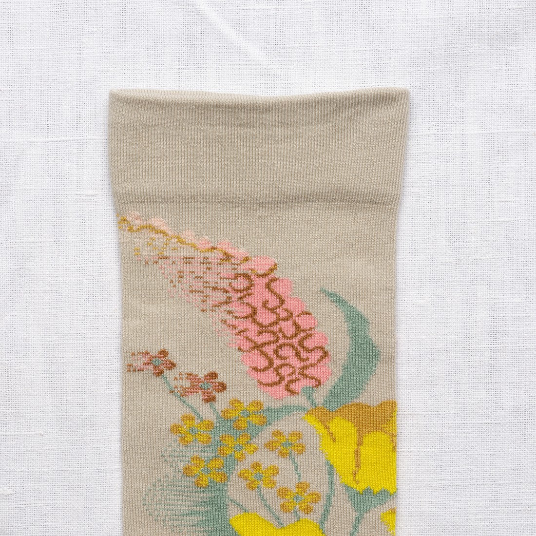 Celadon Flower Socks