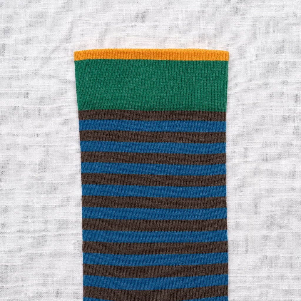 Chaussettes Rayures Terre d'Ombre