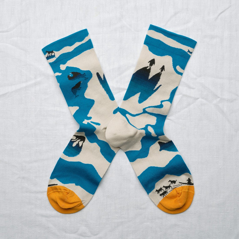Light Grey Ice Floe Socks