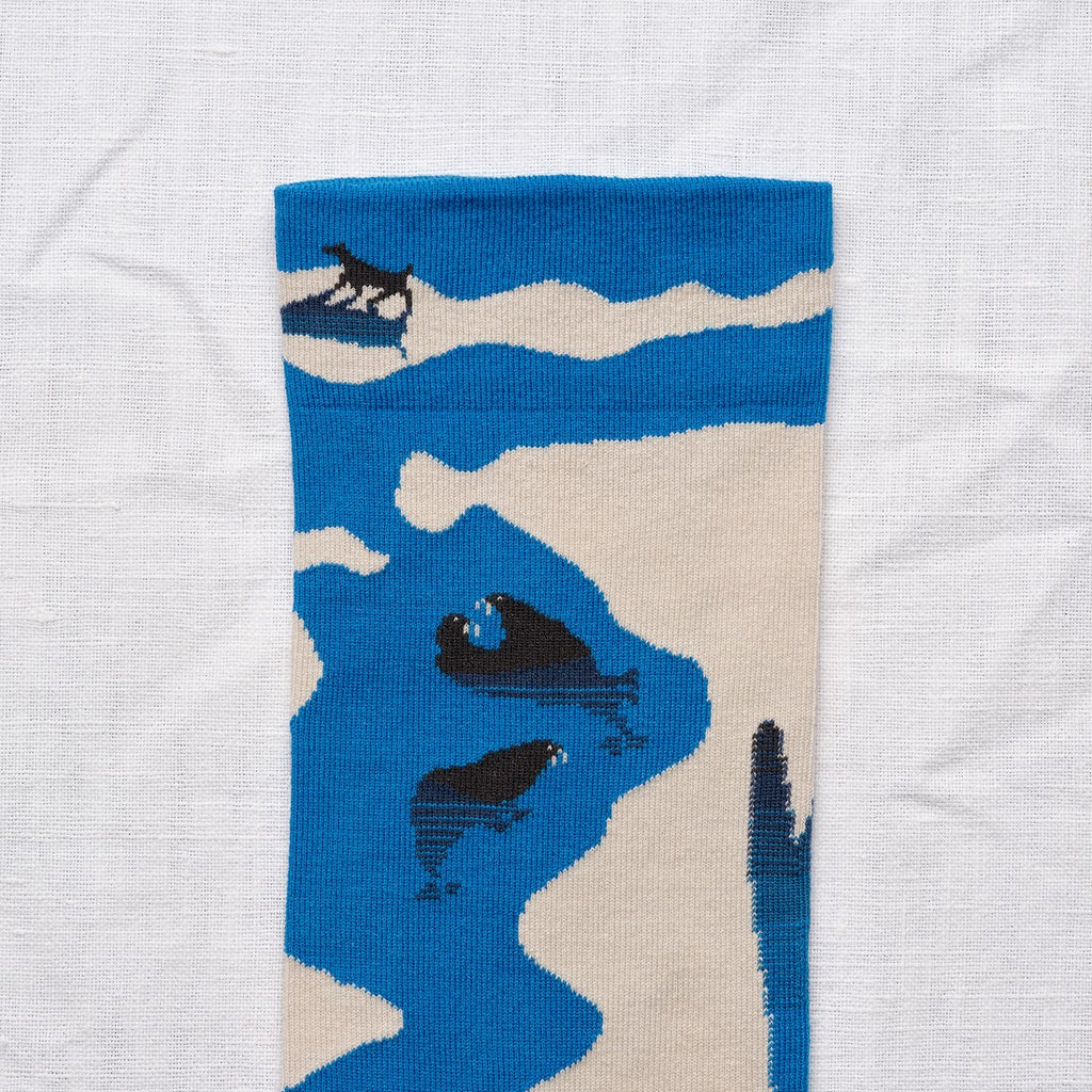 Light Grey Ice Floe Socks