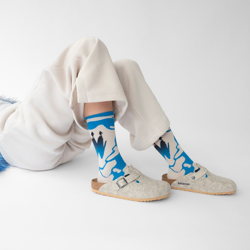 Light Grey Ice Floe Socks