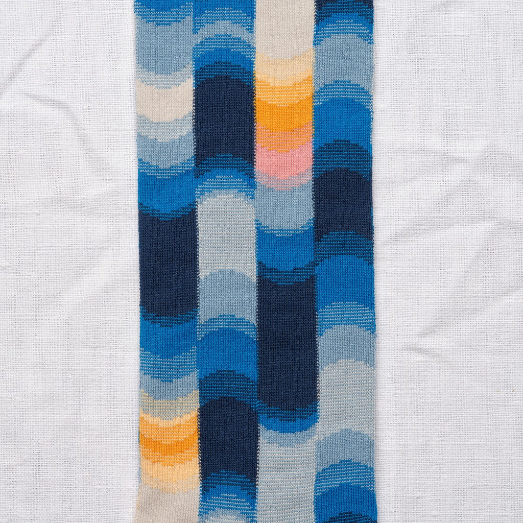 Abstract Knee-Highs Navy