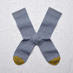 Chaussettes Uni Bleu-Gris