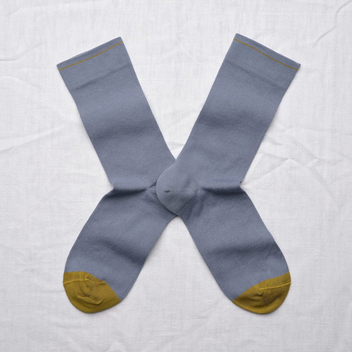 Chaussettes Uni Bleu-Gris