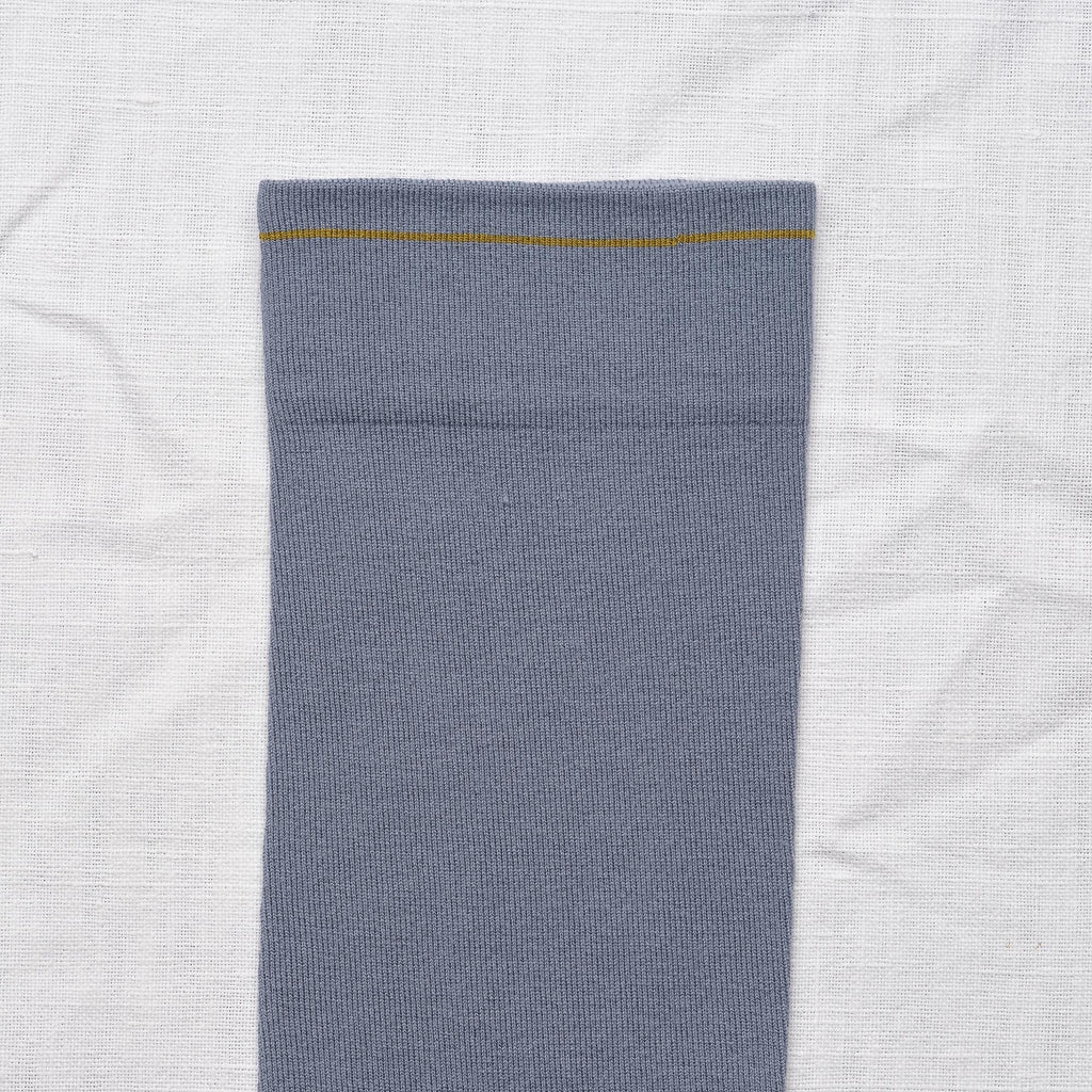 Chaussettes Uni Bleu-Gris