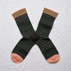 Chaussette Rayures Faux Noir