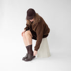 Chaussette Uni Sépia