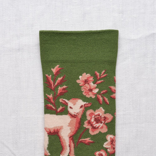 Chaussette Agneaux Cactus