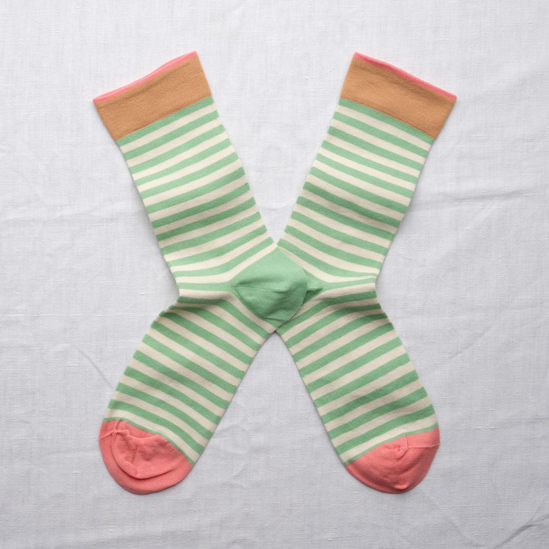 Chaussettes Rayures Lichen