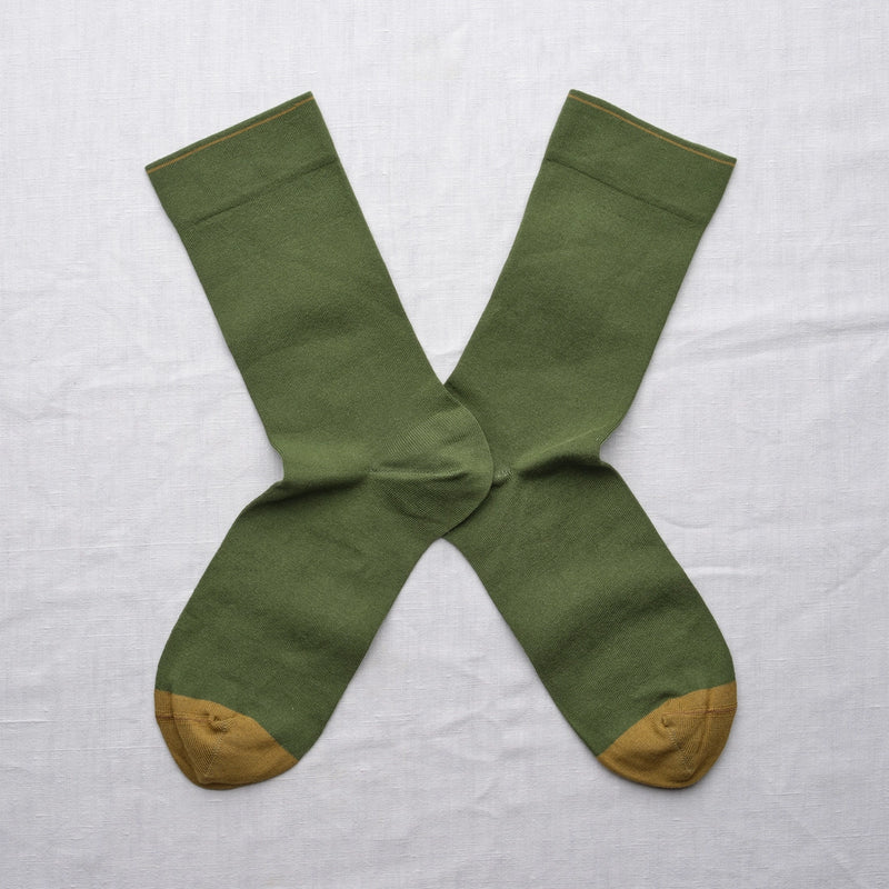 Chaussettes uni cactus