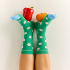 Chaussettes Pois Vert Ming